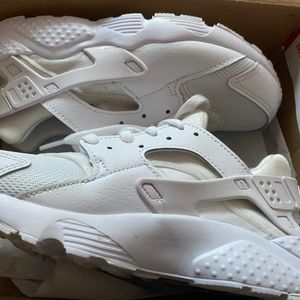 Youth white Nike Hurache